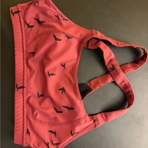 Oiselle Maroon Lesko Sports Bra